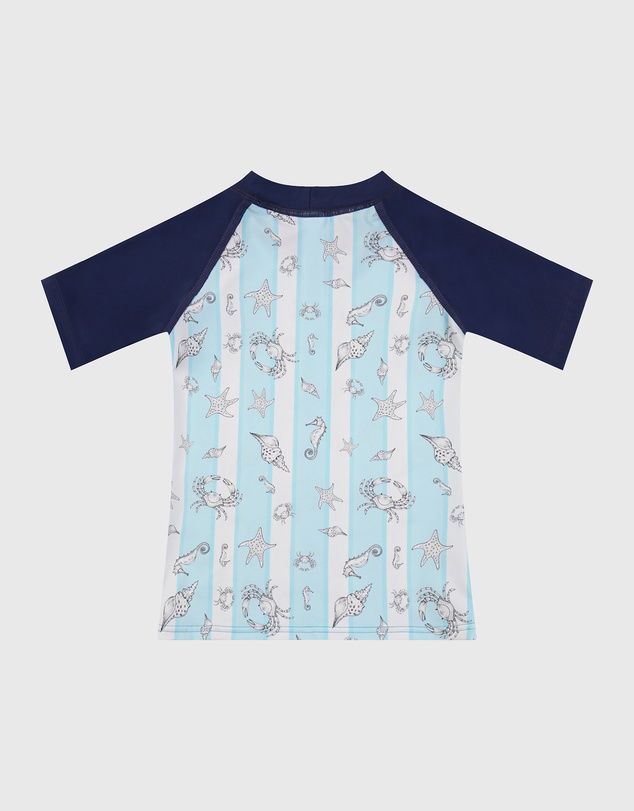 Aqua Blu Kids - Mariner Short Sleeve Rash Vest - Babies