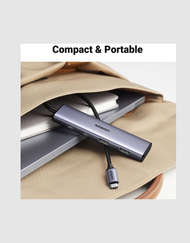 Ugreen - UGREEN 4 Ports USB C Hub with 2 x USB-C and 2x USB-A ports