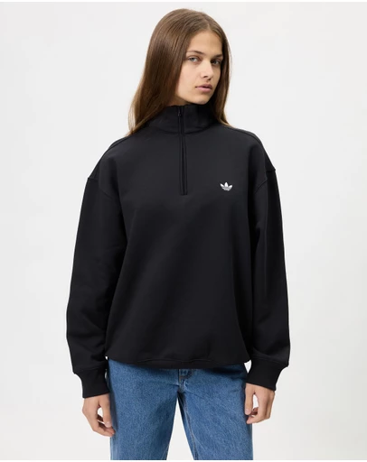 adidas Originals - Essentials Fleece Half Zip Sweatshirt