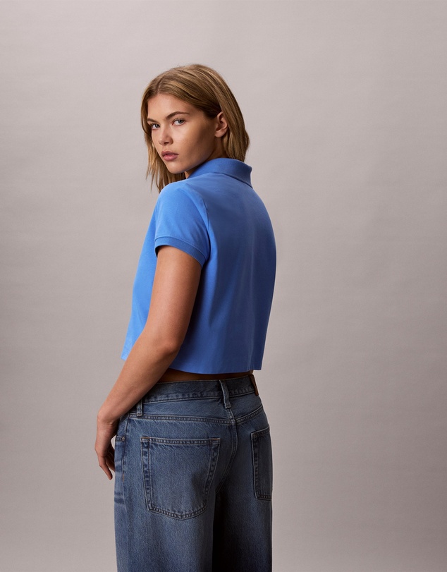 Calvin Klein Jeans - Cooling Jersey Cropped Polo Shirt