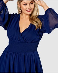 Pink Dusk by Curve Project - Shake Your Money Maker Midi Dress