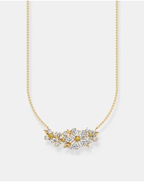 THOMAS SABO - THOMAS SABO Lovely Daisy Necklace with Stones Gold