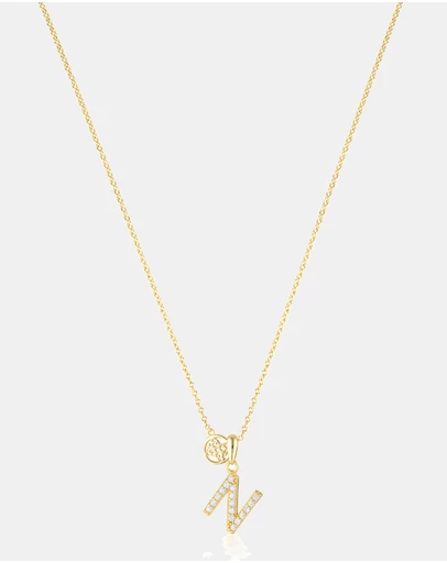 Georgini - Georgini Luxury Letters N Initial Pendant Gold