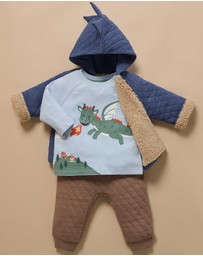 Purebaby - Quilted Dragon Jacket -Kids-Babies
