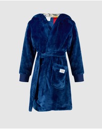 Fleur Harris - Cosy Robe in Navy