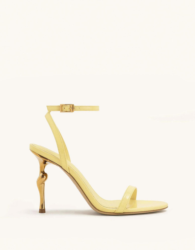 JW PEI - Alivia Gold Metal Heel Sandals