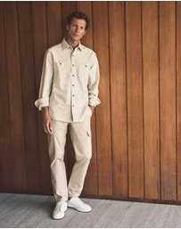 Trenery - Cotton Twill Cargo Pant in Fawn