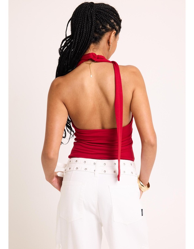Alice In The Eve - Eloise Halter Scarf Top