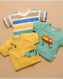 Purebaby - Striped Relaxed Tee -Kids-Babies