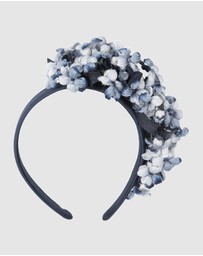 Max Alexander - Blue Flower Fascinator Headband