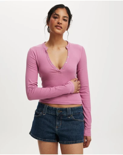 Cotton On - Ryan Henley Long Sleeve Top