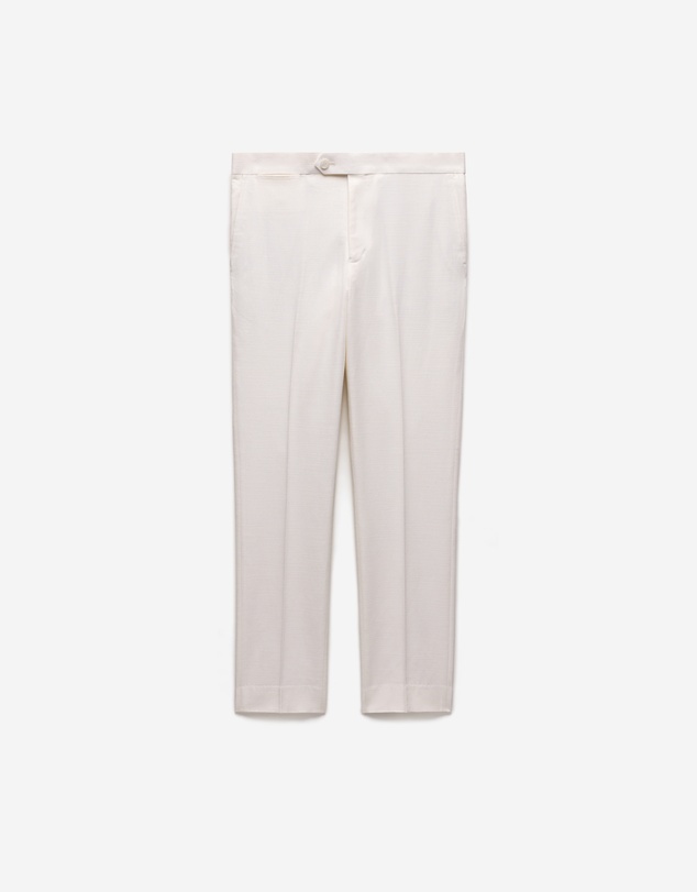 Calibre - Slim Stretch Textured Pants Ivory