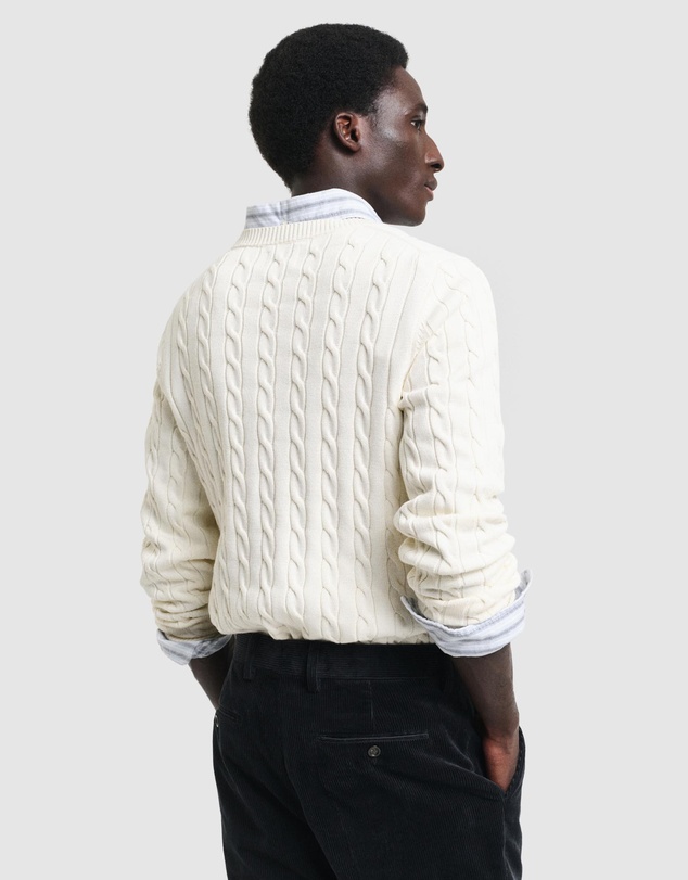 Gant - Cotton Cable Crew Neck Knit