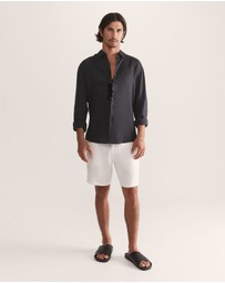 SABA - Anderson Long Sleeve Classic Linen Shirt