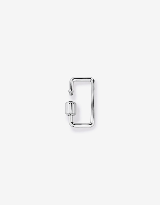 Michael Hill - Cut Corner Carabiner Micro Connector in Sterling Silver