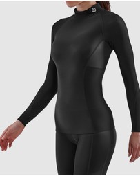 SKINS - SKINS Compression Women's Series-3 Clothing Long Sleeve Top Thermal Black