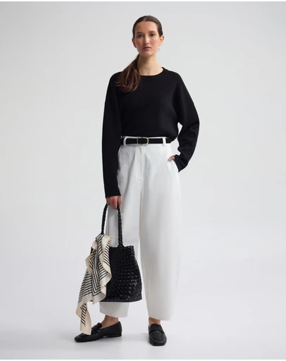Oxford - Lexie Cotton Crew Neck Knit