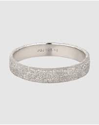Kuzzoi - ICONIC EXCLUSIVE - Ring Male Band Structured 925 Sterling Silver