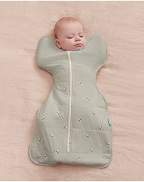 Love to Dream - Swaddle Up™ 2.5T Quilted Stretch Cotton Bees Olive
