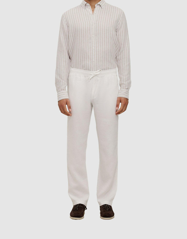 Trenery - Linen Relaxed Drawcord Pant