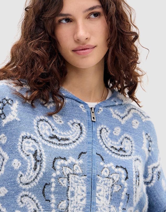 BDG By Urban Outfitters - BDG Bandana Knit Hoodie