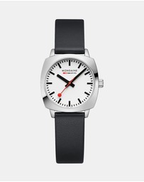 Mondaine - Mondaine Official Swiss Railways Petite Cushion 31mm Vegan Leather Watch