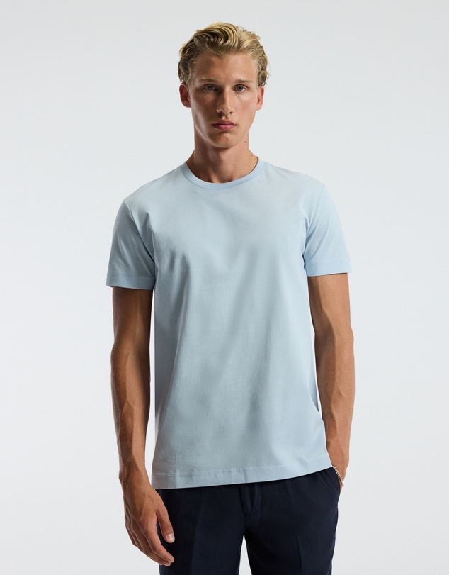 Calibre - Mercerised Crew T-shirt Pale Blue