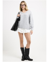 Subtitled - Grace V Neck Knit Jumper