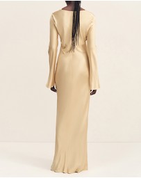 Shona Joy - Agnes Long Sleeve Maxi Dress With Belt