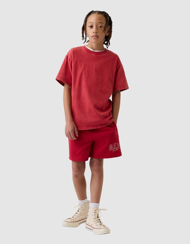 GAP - French High Waist Logo Shorts - Teens