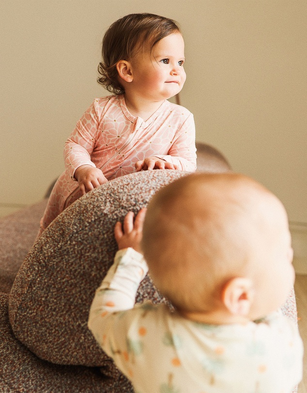 Kynd Baby - Day or Night Onesie in Hibiscus