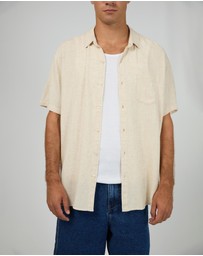 Silent Theory - Textured Linen SS Shirt