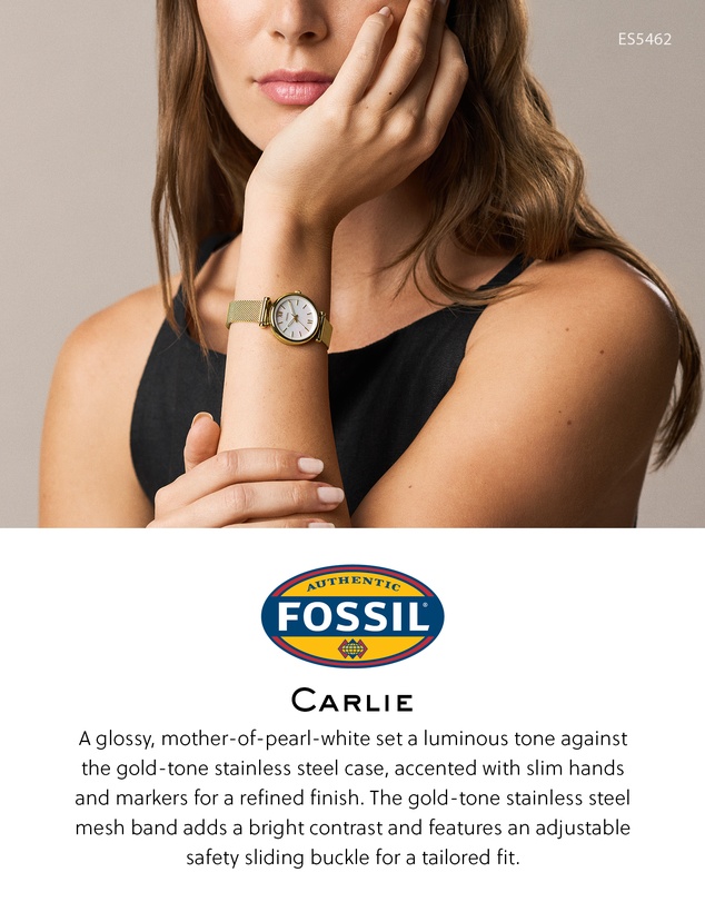 Fossil - Carlie Gold Tone Analogue Watch