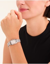 Rosefield - Ivy White Silver-Tone Bracelet Watch