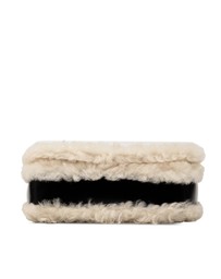 Pre-Loved by Azura Reborn - Pre-Loved Small Shearling Trimmed Coated Canvas Lola Crossbody