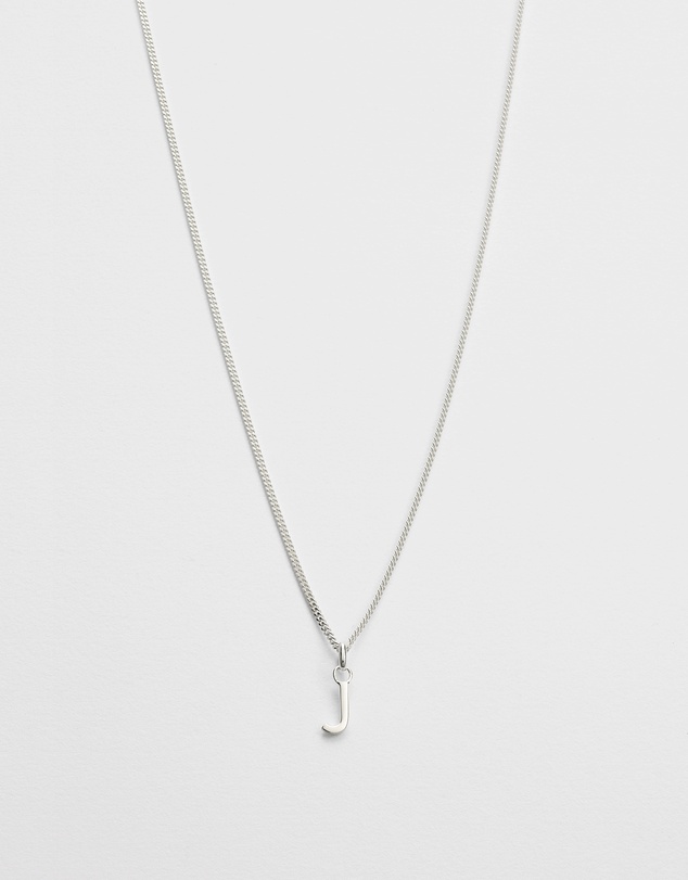 Kirstin Ash - J Outline Initial Necklace