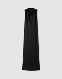 M.N.G - Draped Dress With Metallic Detail