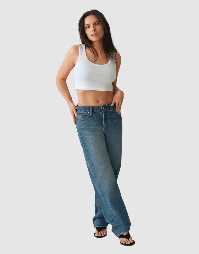 GAP - Mid Rise Straight Taper Barrel Jeans