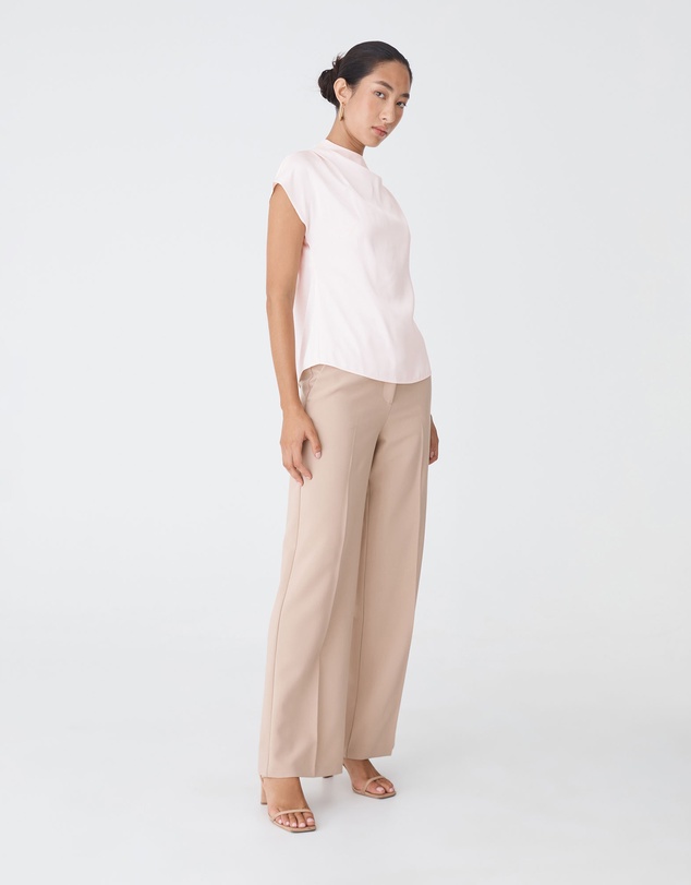 Forcast - Zafina Pleated Draped Top