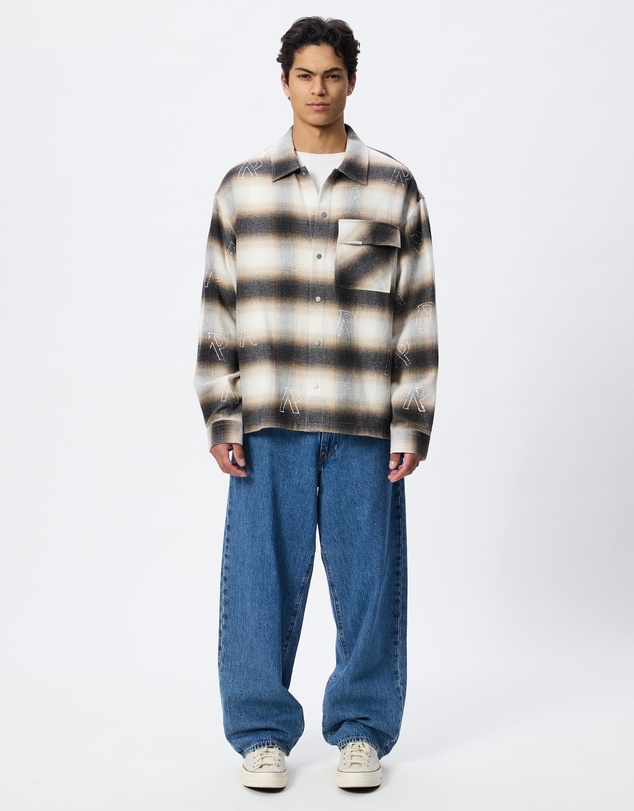Represent - ICONIC EXCLUSIVE - All Over Initial Flannel Shirt