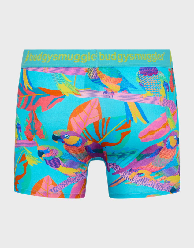 Budgy Smuggler - Men's Underwear Trunks in Techno Parrots