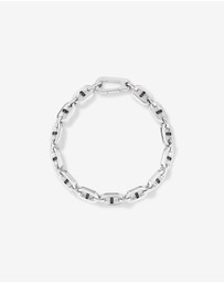 Michael Hill - Men's 0.30 Carat TW Men's Black Diamond Link Bracelet in Sterling Silver