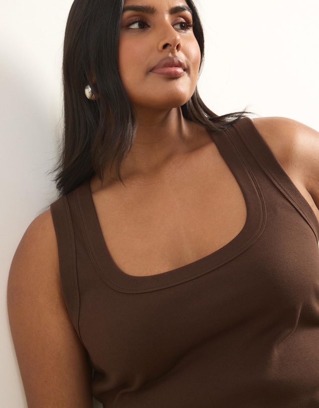 Atmos&Here Curvy - Organic Cotton Scoop Tank