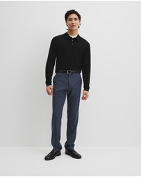 Country Road - Australian Merino Long Sleeve Am Button Polo Knit