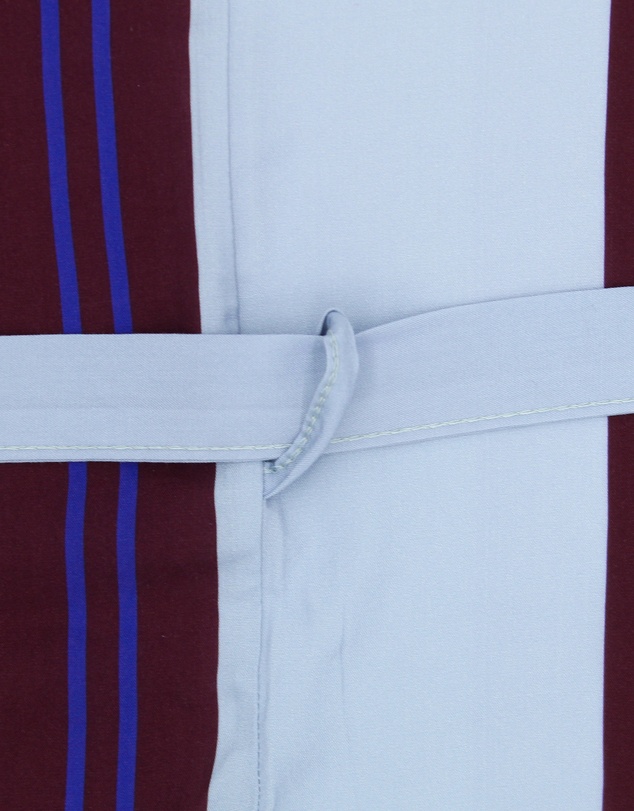 Morgan & Taylor - Arianna Beach Robe in Brown, Blue and White