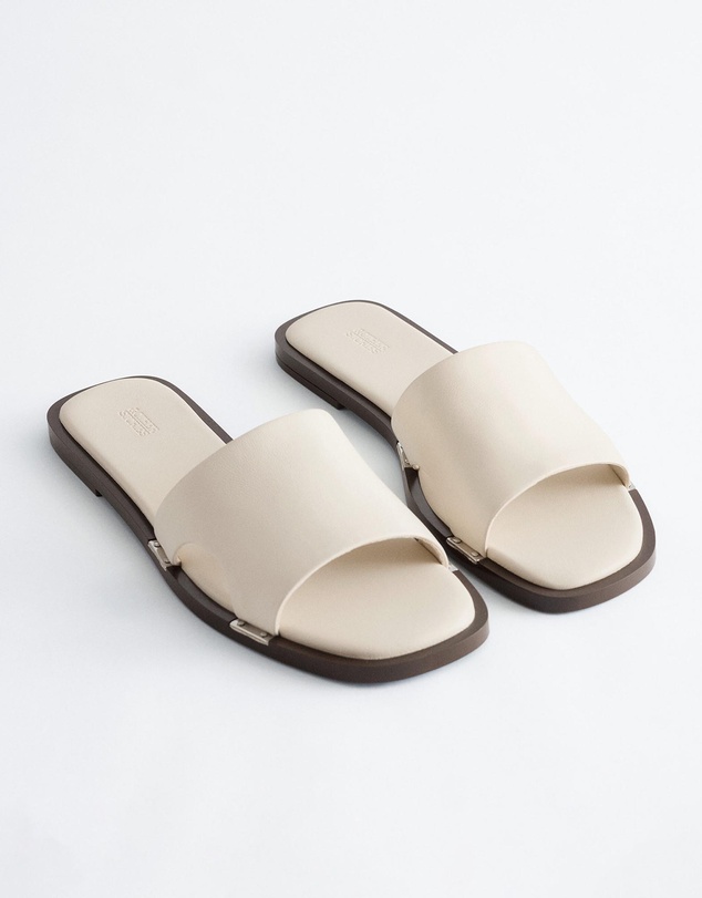 & Other Stories - Metal-Detail Leather Slides
