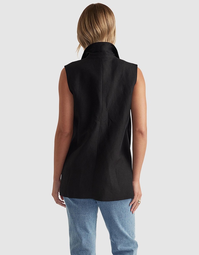 Decjuba - Paige Linen Blend Vest