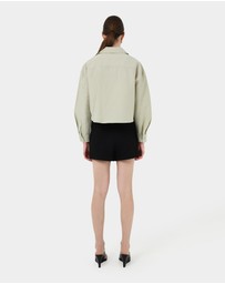 Forcast - Kyla Crop Pocket Shirt