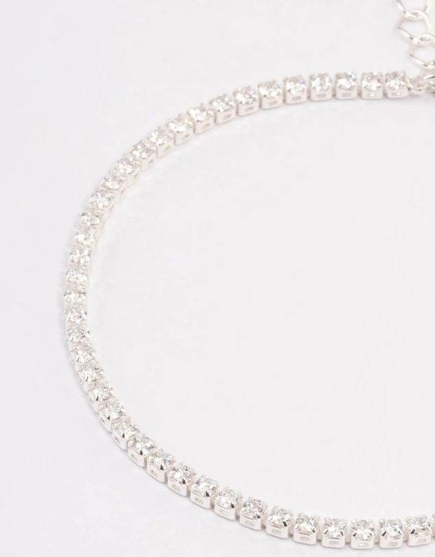 Lovisa - Silver Plated Small Round Tennis Bracelet