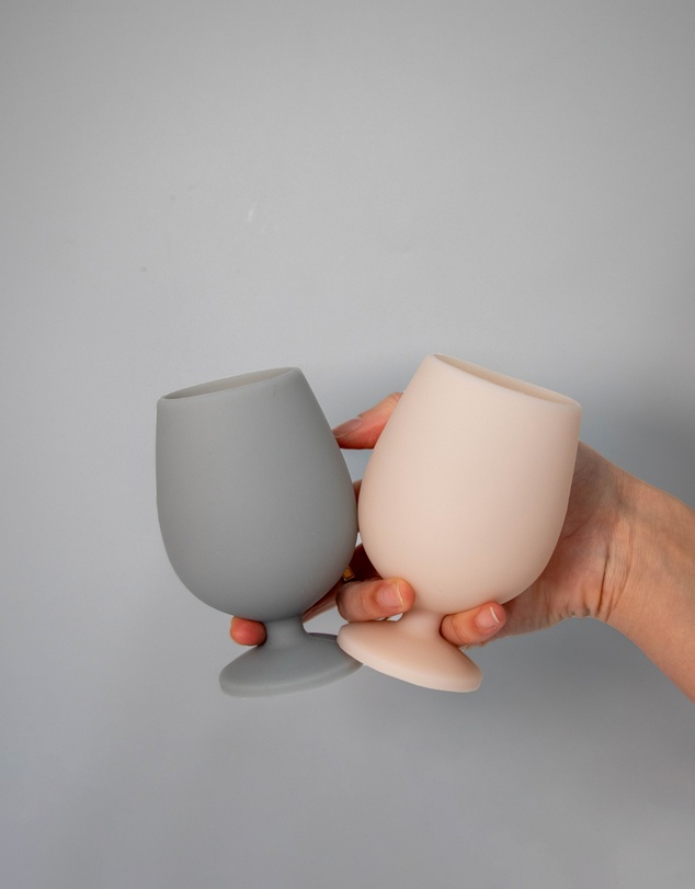 porter green - stemm | silicone unbreakable wine glasses